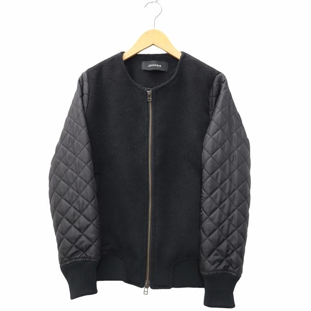 JEANASIS（ジーナシス） 袖キルト ジップアップ ブルゾン ジャケット F 