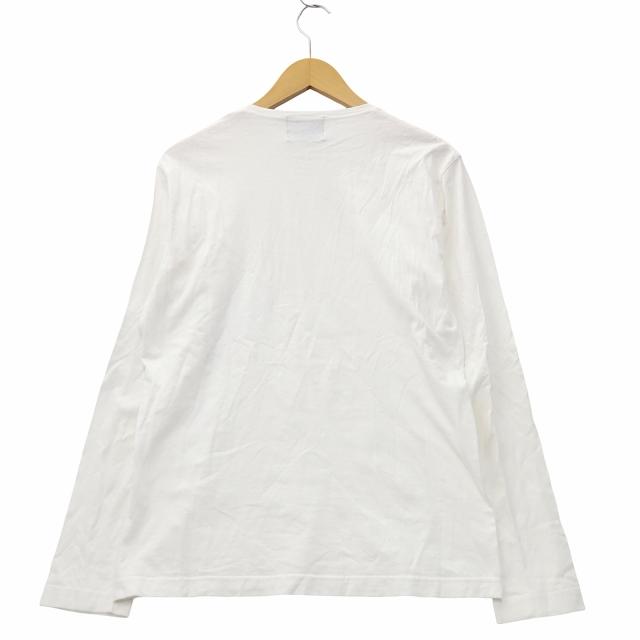 FloraCore ロンT ホワイト M 再販無 ノリコイケ norikoike クルーネック 長袖 無地 コットン Tシャツ M