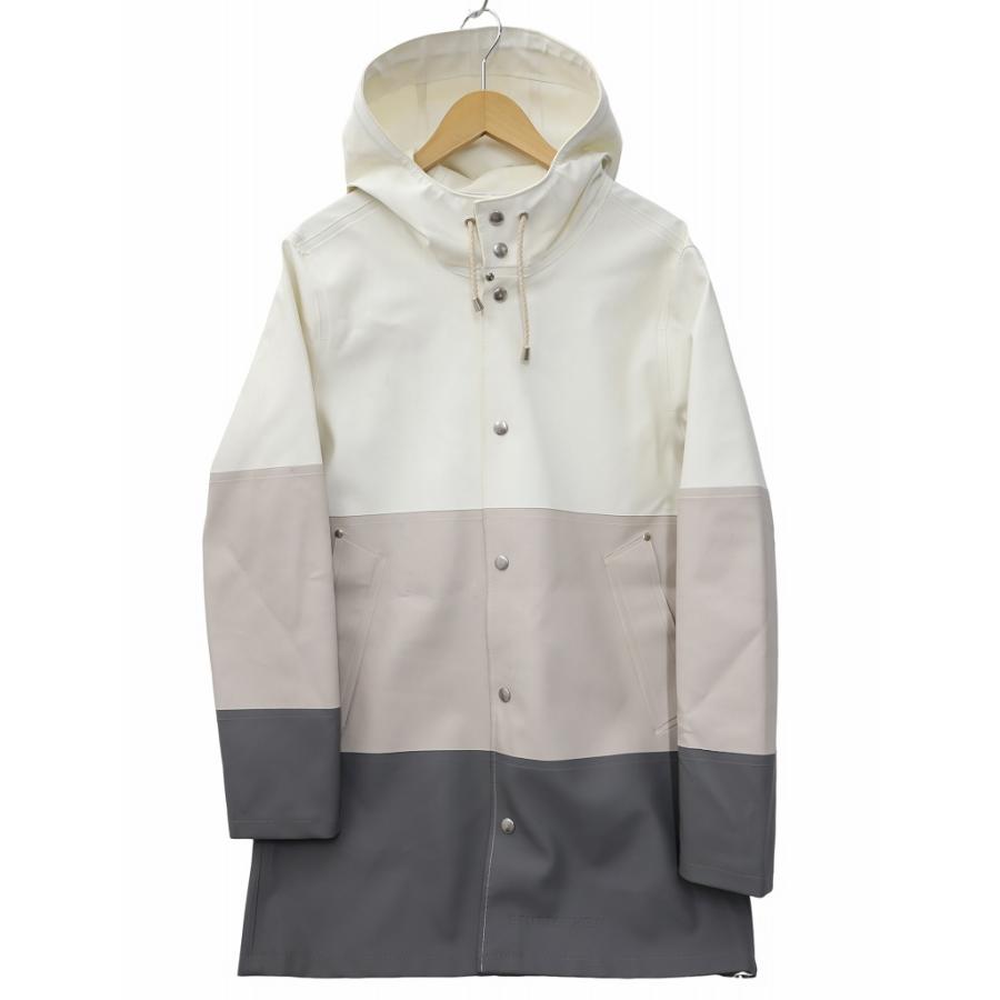 STUTTERHEIM ストゥッテルハイム レインコート WHITE/LIGHTPINK/GRAY