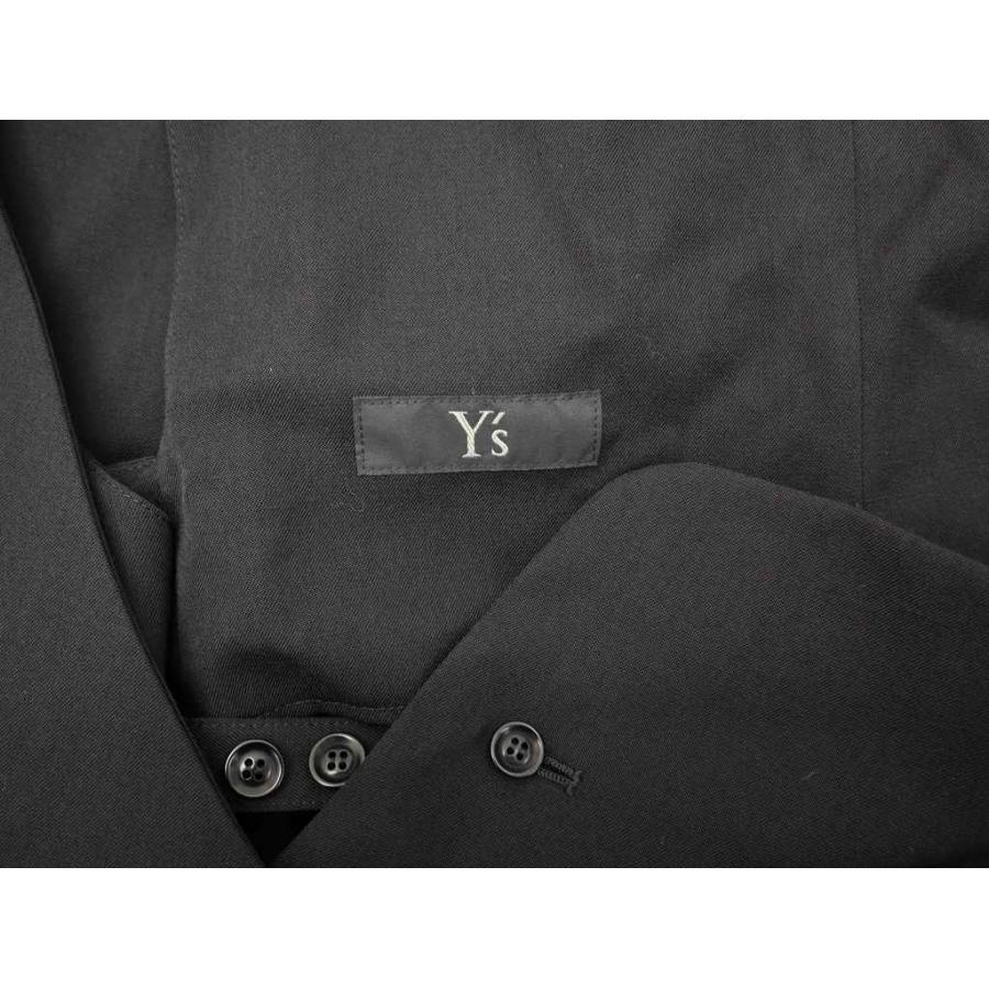 Y's（ワイズ） ウール ギャバジン アシンメトリー ワンショルダー