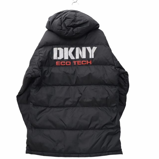 ダナキャランニューヨーク DKNY ロゴプリント ジップアップ ナイロン 