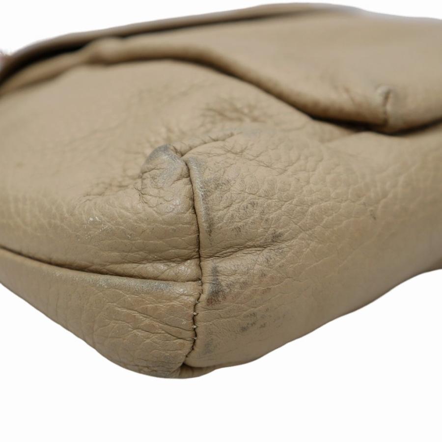 courreges クレージュ アクセサリーポーチ ハンドバッグ ロゴ ベージュ courreges クレージュ アクセサリーポーチ ハンドバッグ ロゴ ベージュ