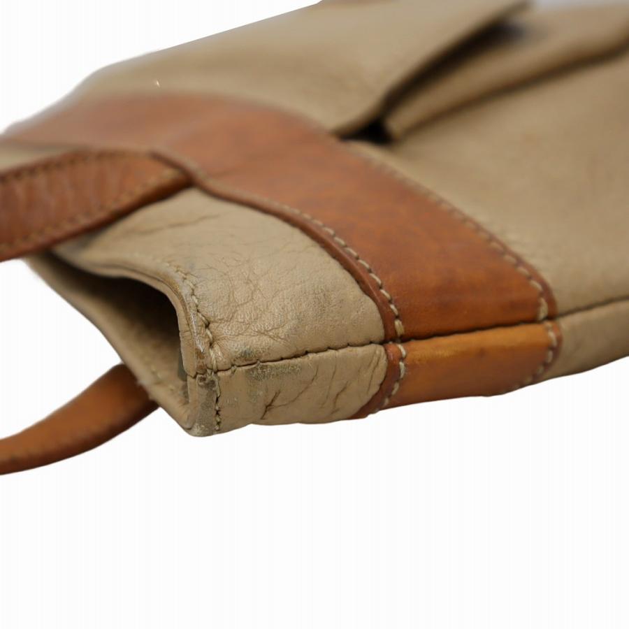 クレージュ courreges レザー ショルダー トートバッグ BEIGE(ベージュ