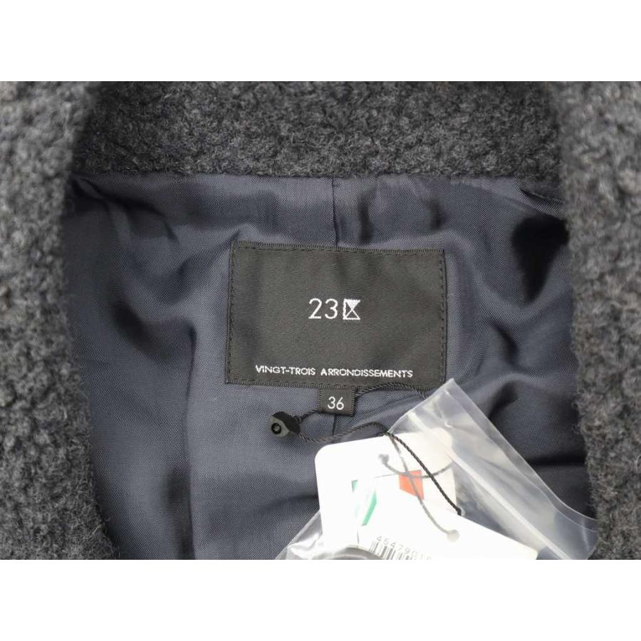 【未使用 タグ付き】23区　ボアジャージ ドロップショルダーコート テディベア 未使用 タグ付き】23区 ボアジャージ ドロップショルダーコート