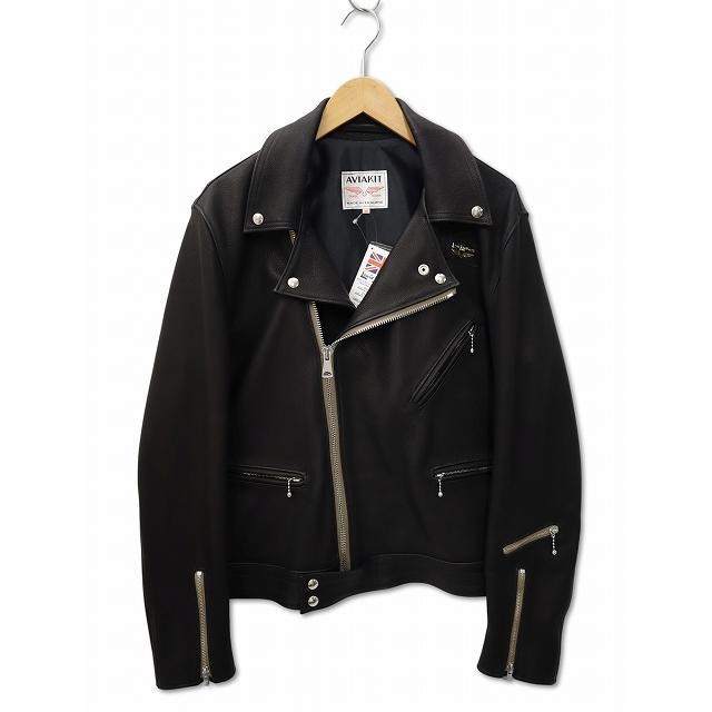 【美品】Lewis Leathers × The REAL McCOY'S 44 未使用品 LEWIS Leathers×REAL McCOY'S 441T 鹿革 ディアスキン