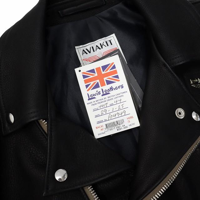 【美品】Lewis Leathers × The REAL McCOY'S 44 未使用品 LEWIS Leathers×REAL McCOY'S 441T 鹿革 ディアスキン