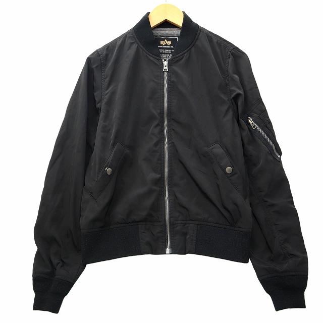 アルファ ALPHA フルジップ リブ付き MA-1 フライトジャケット