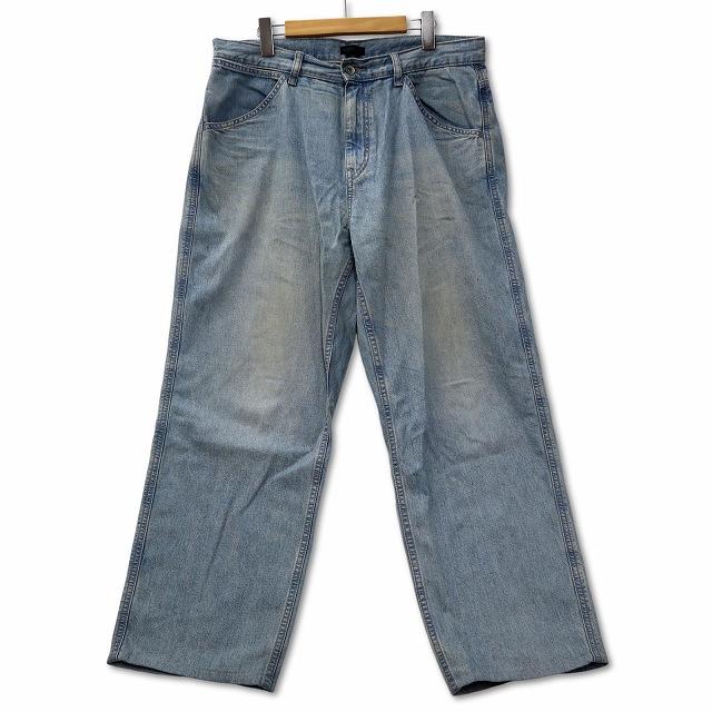 ユニクロ（UNIQLO） ワイドフィット ジーンズ デニムパンツ 33 