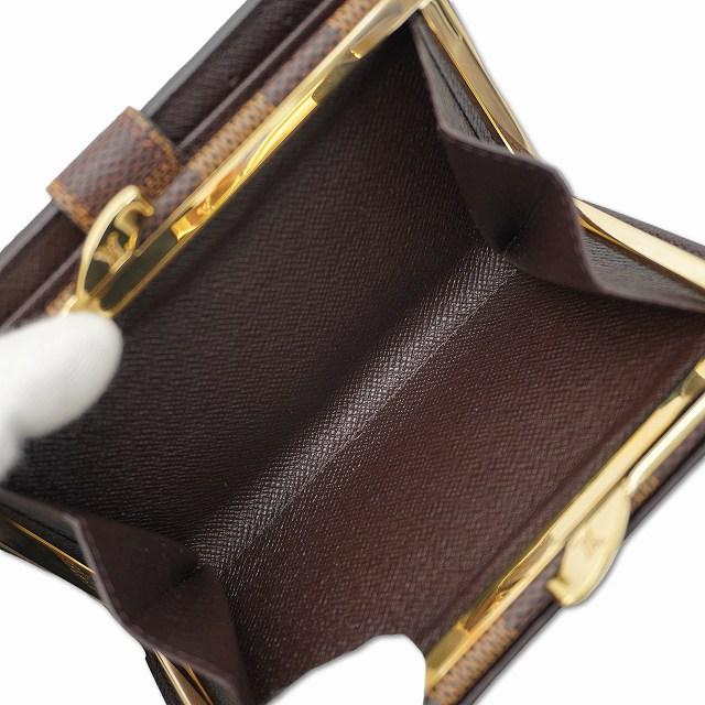 【中古】ルイヴィトン LOUIS VUITTON N61674 ダミエ ポルトフォイユ ヴィエノワ 二つ折り がま口 財布 レディース LOUIS VUITTON（ルイ・ヴィトン） LOUIS VUITTON N61674 ダミエ