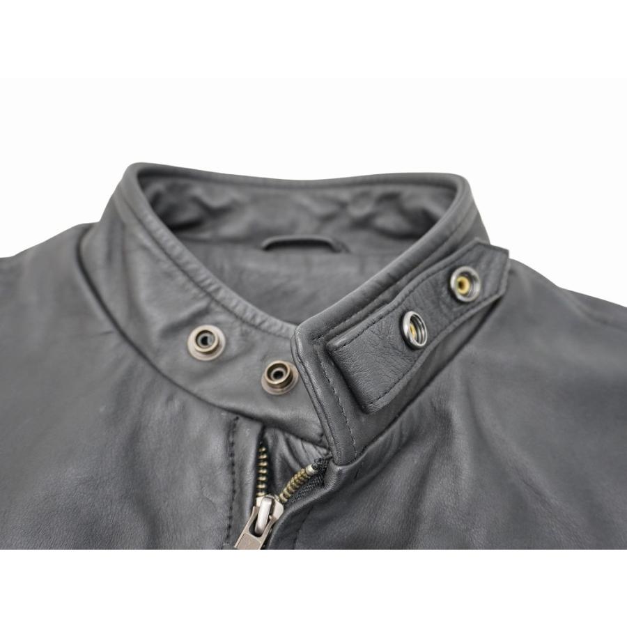 Liuqoo Leathers リューグーレザーズ スタンドカラー 馬革 ジャケット