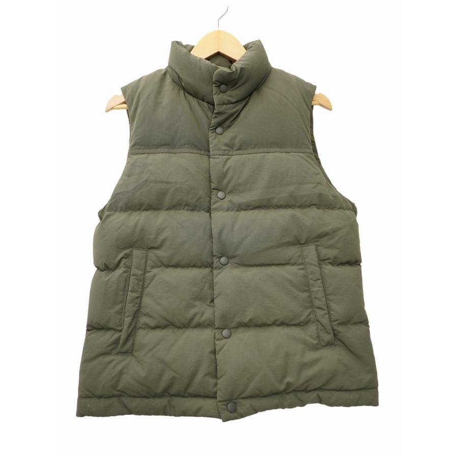 UNIQLO ダウンベスト XS ベージュ& ダークグリーン ユニクロ（UNIQLO） ナイロン ダウンベスト S GREEN(グリーン) 秋冬