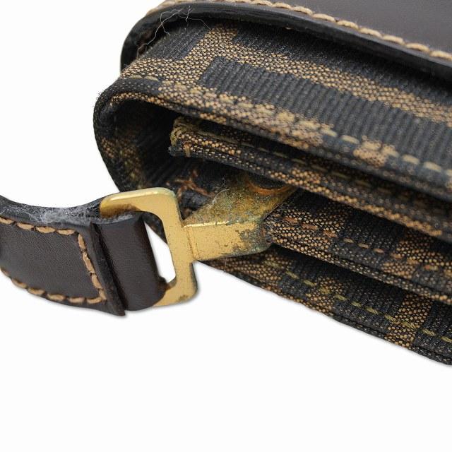 FENDI フェンディ ヴィンテージ キャンバス/レザー ズッカ柄