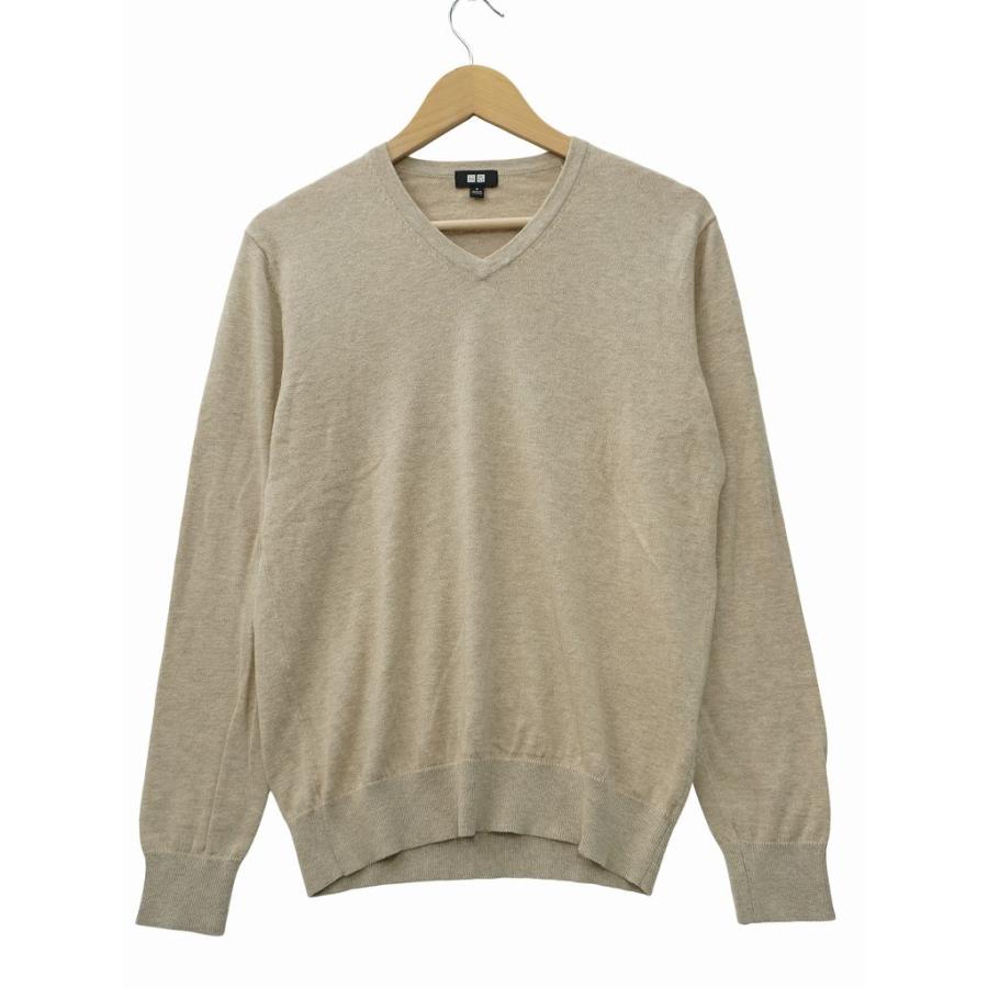 ユニクロ メンズ セーター ユニクロ UNIQLO コットン カシミヤ Vネック