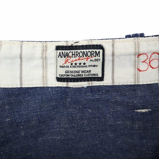 アナクロノーム anachronorm ストレート ベイカー デニムパンツ 36 