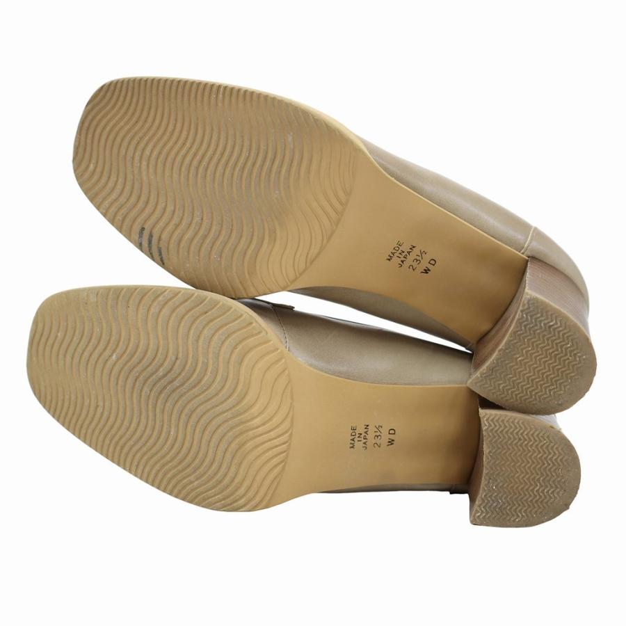 DIANA ダイアナ ヒールアップ ローファー 23.5cm BEIGE(ベージュ