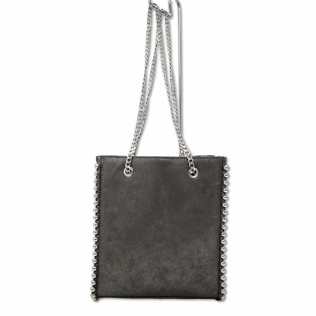 ザラウーマン ZARA WOMAN スタッズ付き スクエア チェーン ショルダー 