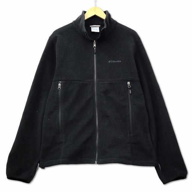 コロンビア Columbia フルジップ フリース ジャケット M ブラック 