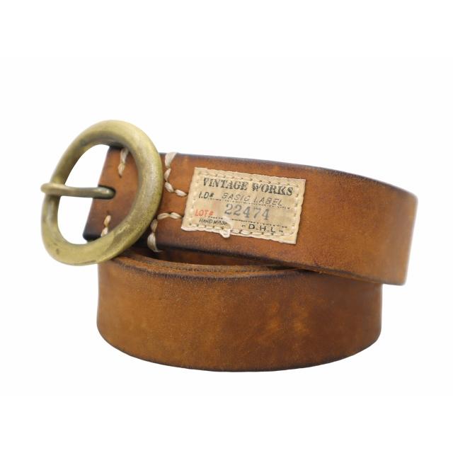 Vintage Works ヴィンテージワークス リングバックル レザー ベルト 31  