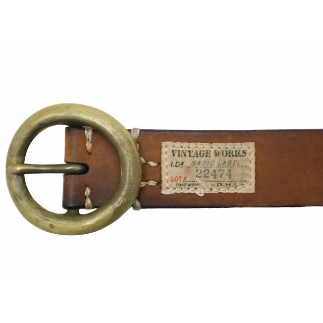 Vintage Works ヴィンテージワークス リングバックル レザー ベルト 31  