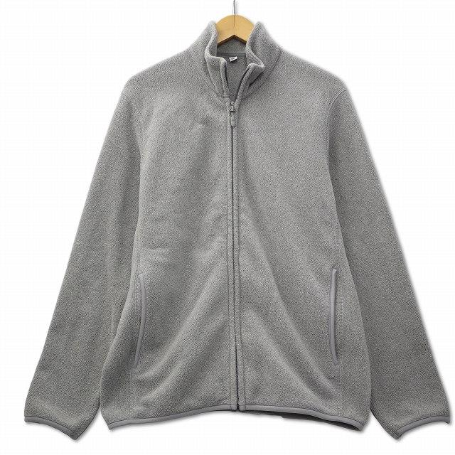 ユニクロ（UNIQLO） フリース フルジップ ジャケット M グレー メンズ 