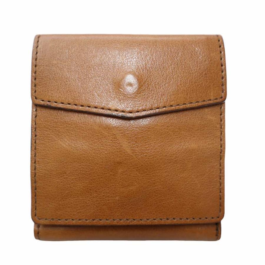 matsu　ビブラ　イブレア　2個口　② イビサ IBIZA AOYAMA レザー 二つ折り 財布 ウォレット BROWN(ブラウン