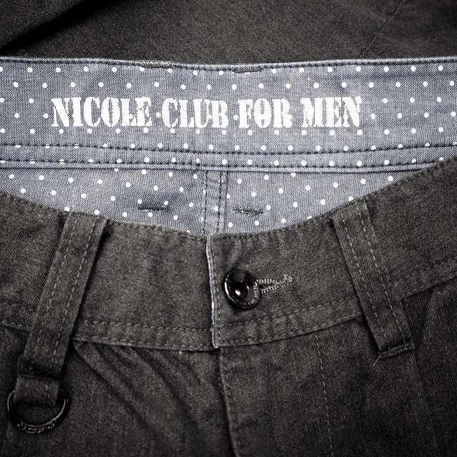 ニコルクラブフォーメン NICOLE CLUB FOR MEN 裾裏ドット コットン 