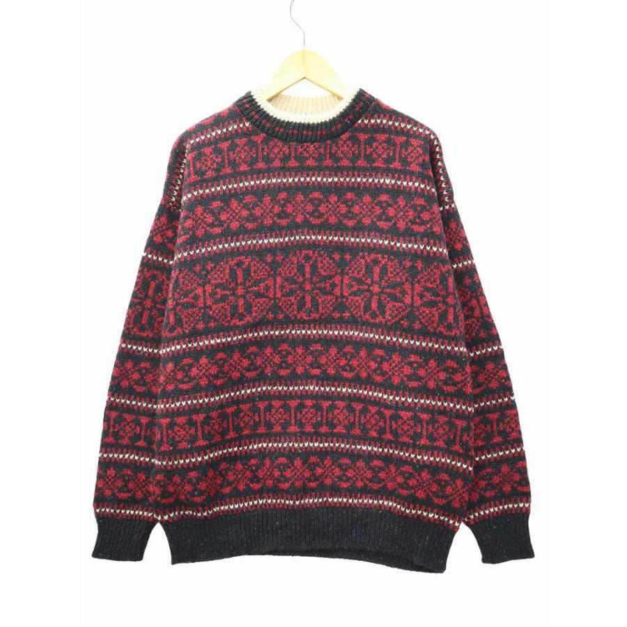 BLUE LABEL ニット セーター 赤 スカーフ付き 美品 レッド系｜ニット