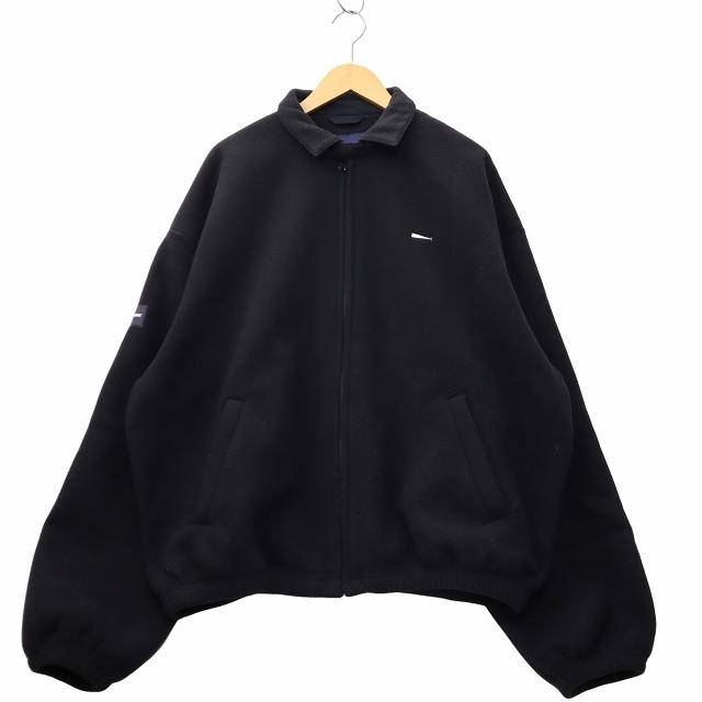 【中古】DESCENDANT 2023AW TEE FLEECE JACKET ティー フリースジャケット 3 BLACK ブラック 232ATDS-JKM01 メンズ ディセンダント DESCENDANT 2023AW TEE FLEECE JACKET ティー フリース
