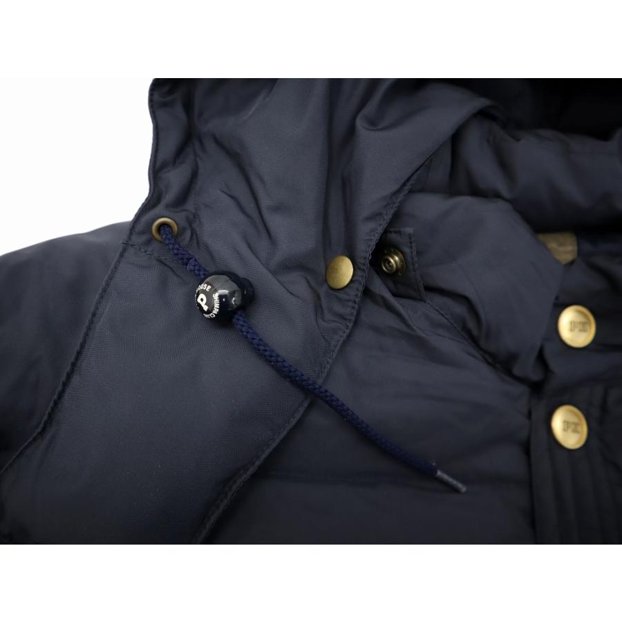 【中古】ピンクハウス PINK HOUSE ロゴワッペン 2way フーディー ダウンジャケット NAVY(ネイビー) 秋冬 レディース PINK HOUSE（ピンクハウス） ロゴワッペン 2way フーディー ダウン