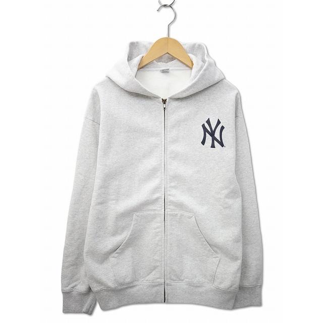 【中古】Sporty&Rich スポーティアンドリッチ 2025SS ヤンキース セリフ ジップ フーディー スウェット パーカー S Sporty&Rich スポーティアンドリッチ 2025SS YANKEES SERIF ZIP HOODIE