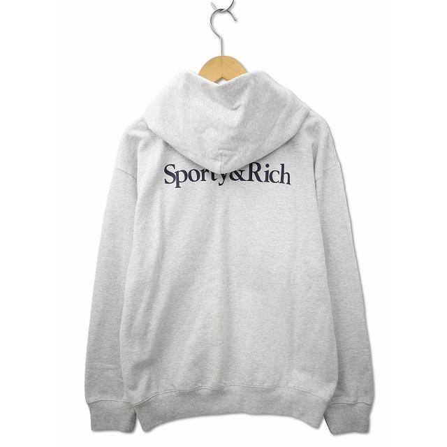 Sporty&Rich スポーティアンドリッチ 2025SS YANKEES SERIF ZIP HOODIE