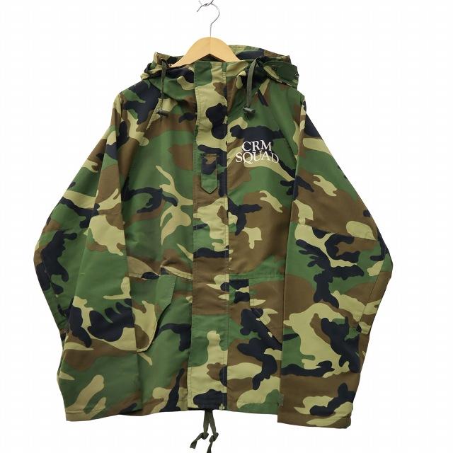 クレープマン CREPEMAN 迷彩柄 カモフラ ジップアップ ロゴプリント