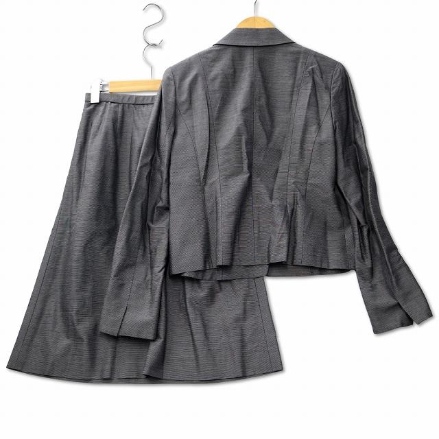 レリアン Leilian コットン シルク ブレンド スカート スーツ 9