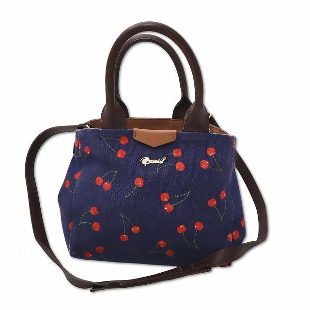 【SUNNY】ミュベール 紺ブレ エンジェル刺繍 レオパード 2way SUNNY様専用】ミュベール 紺ブレ エンジェル刺繍 レオパード 2way