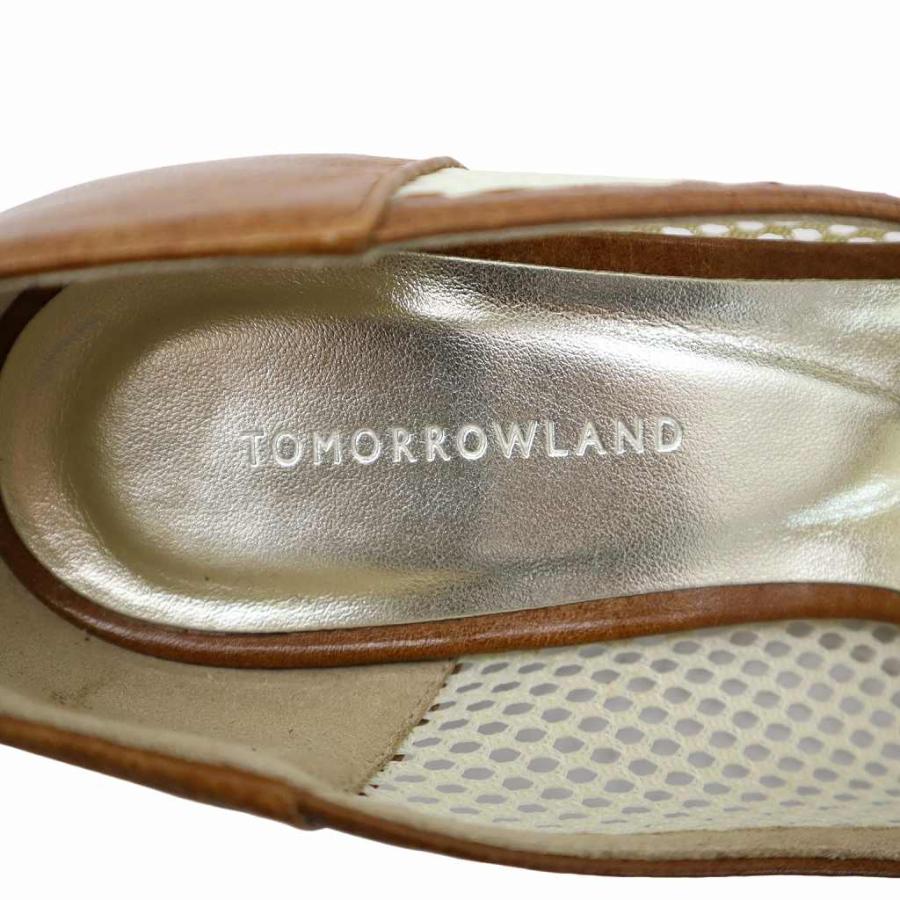 トゥモローランド TOMORROWLAND ポインテッドトゥ メッシュ フラット