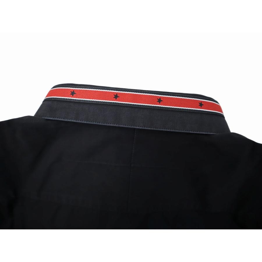 ジバンシィ GIVENCHY CONTEMPORARY FIT レザー パッチ ドレスシャツ 43