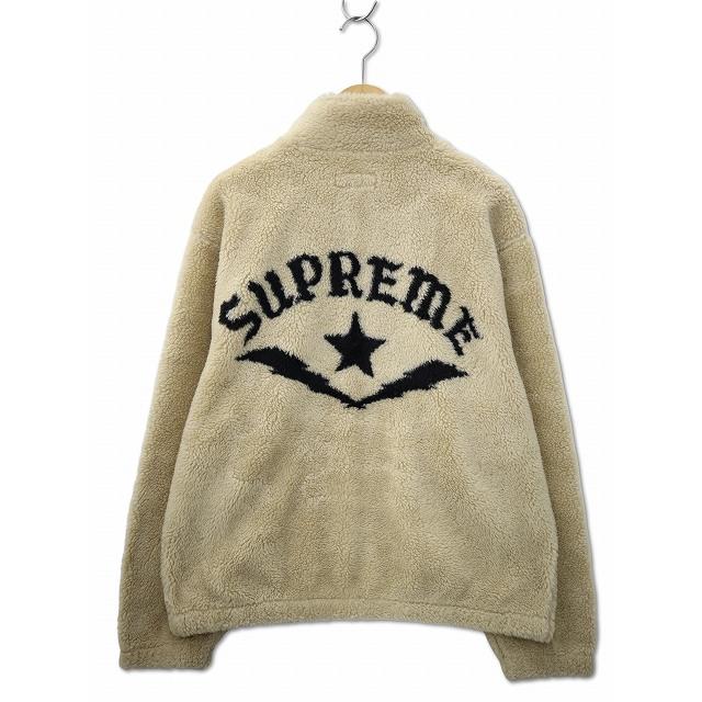 【中古】シュプリーム SUPREME Star Fleece Jacket スター フリース ジャケット L NATURAL(ナチュラル) メンズ Supreme（シュプリーム） SUPREME Star Fleece Jacket スター フリース