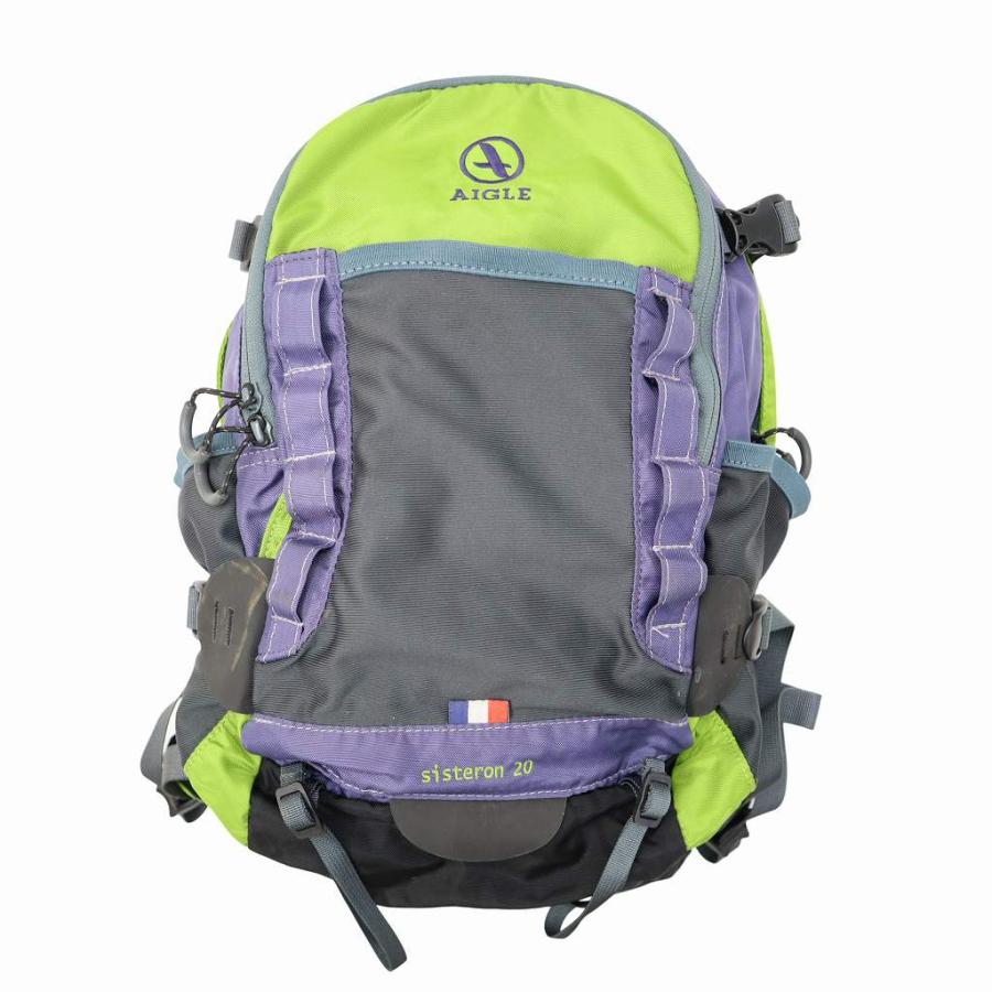 エーグル AIGLE sisteron 20 リュック デイパック GREEN/PURPLE