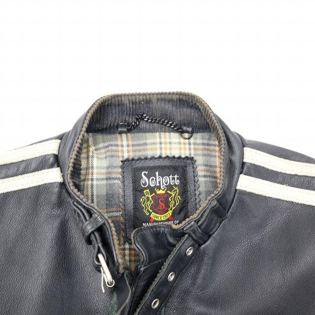 ショット SCHOTT ショートクラシックレーサー レザー シングル