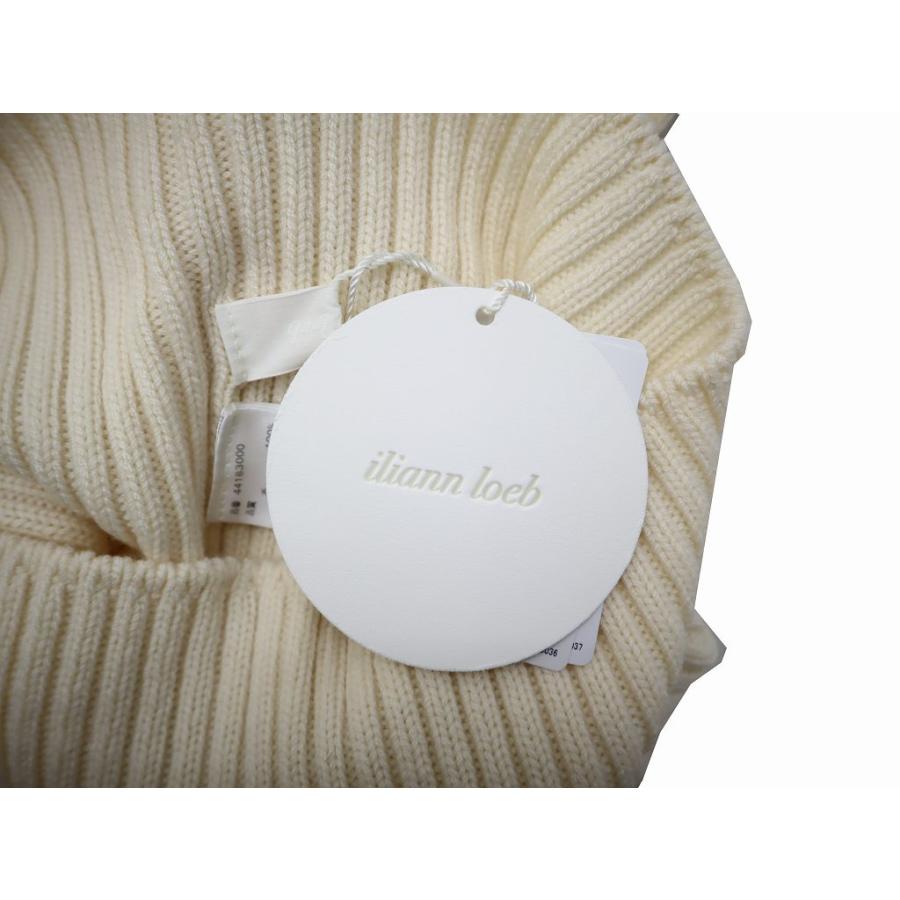 未使用品 イリアンローブ iliann loeb ウール タートルネック リブ