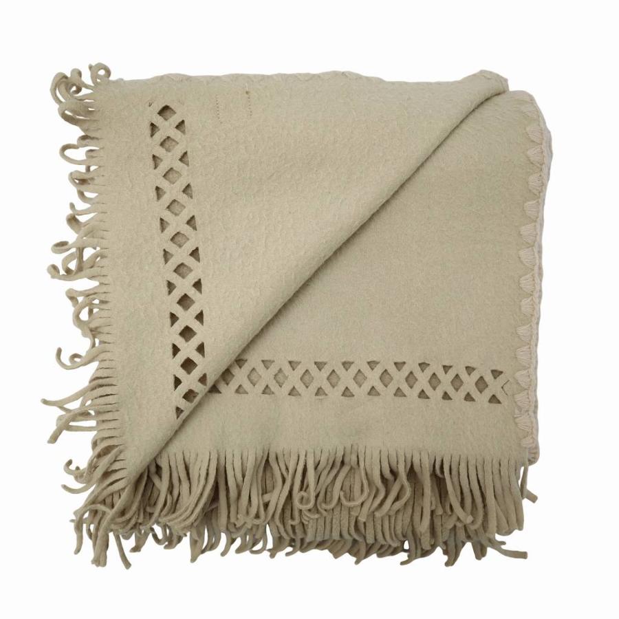 ローレンラルフローレン LAUREN RALPH フリース フリンジ マフラー