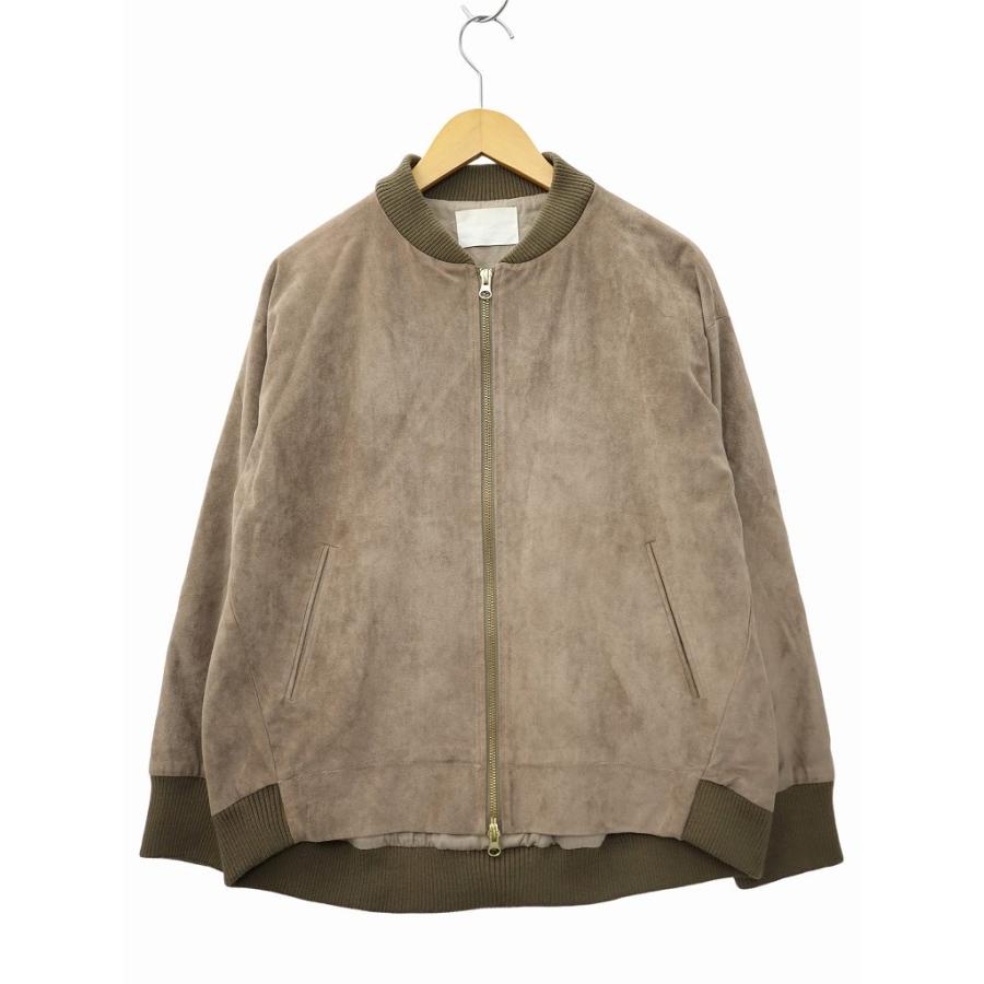 KELEN ケレン フェイクスエード ジップアップ ブルゾン S BROWN 
