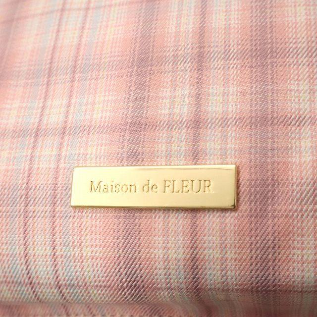 メゾンドフルール Maison de FLEUR チェックリボンラウンドリュック PC