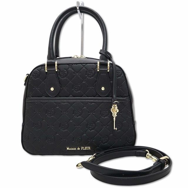 メゾンドフルール Maison de FLEUR モノグラムトラペゾイドバッグ 型