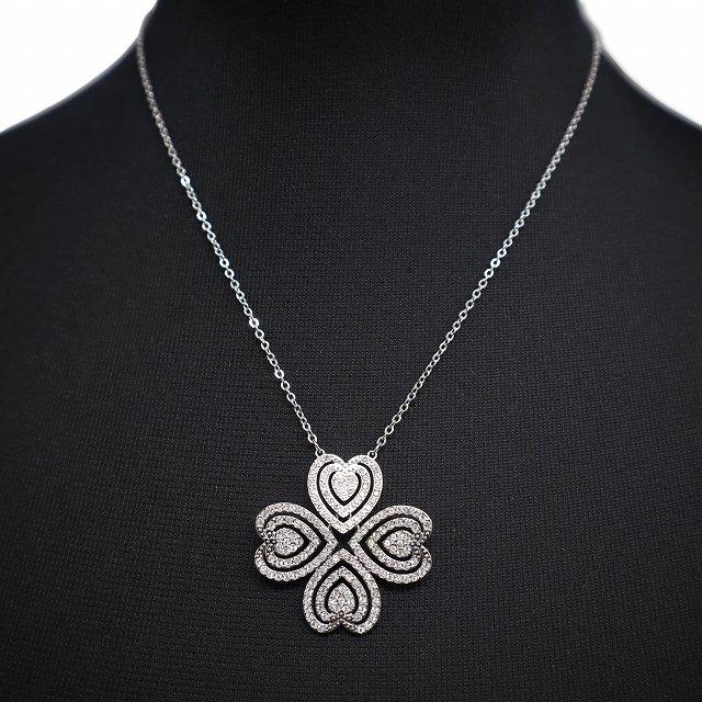 スワロフスキー SWAROVSKI ハート クローバー キャロル ペンダント 