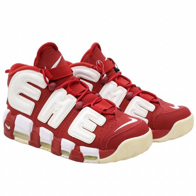 NIKE（ナイキ） × Supreme シュプリーム 27cm Air More Uptempo White
