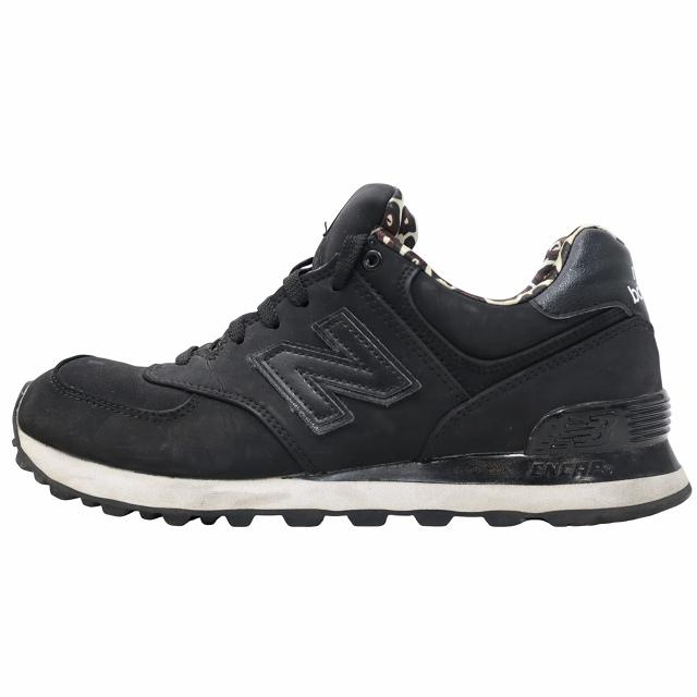 New Balance ブラック レオパード スニーカーWL574 New Balance（ニューバランス） WL574 AND ANC スニーカー レオパード