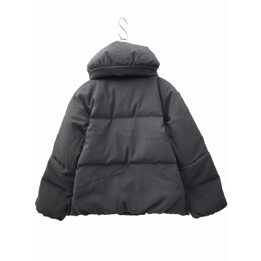 プラステ PLST ショールカラー ショート ダウンジャケット S CHARCOAL