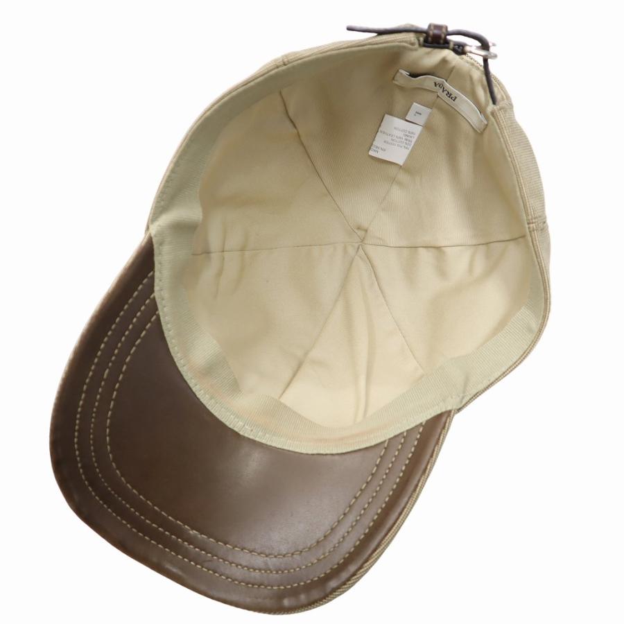 PRADA（プラダ） ロゴ ベースボール キャップ L BEIGE(ベージュ