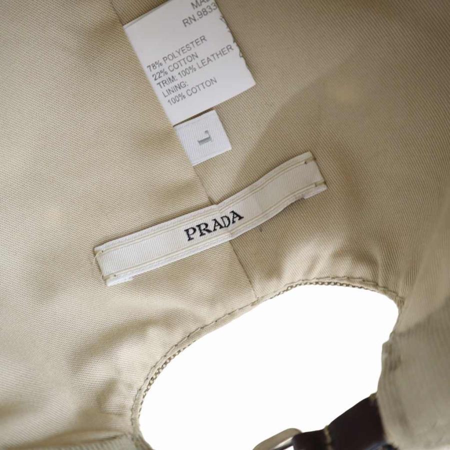 PRADA（プラダ） ロゴ ベースボール キャップ L BEIGE(ベージュ